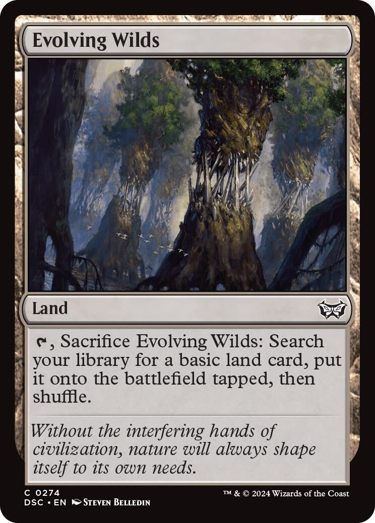 Image for Evolving Wilds (274) [Duskmourn: House of Horror] - Magic: The Gathering