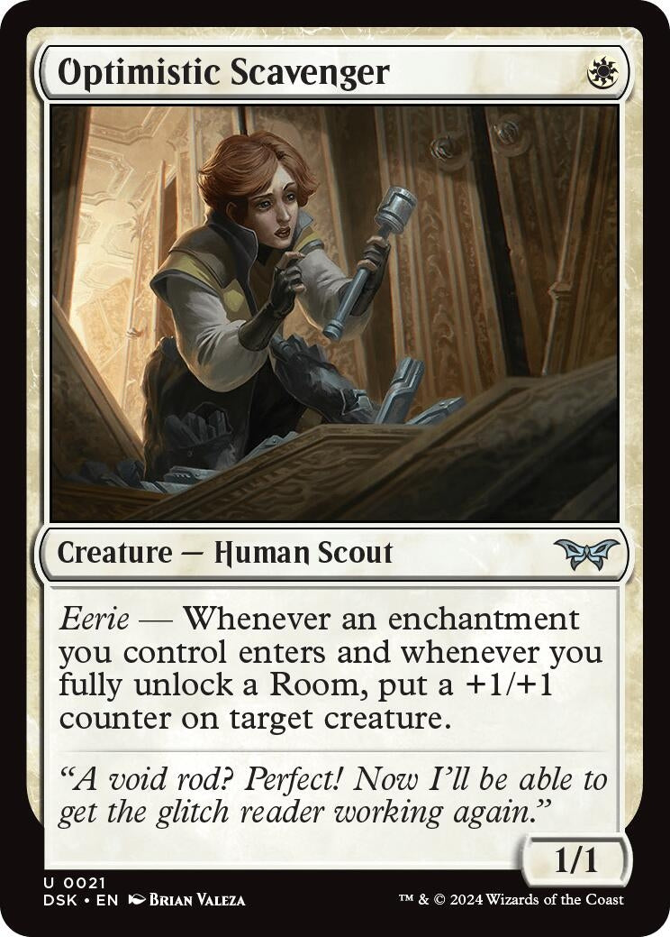 Image for Optimistic Scavenger (0021) (21) [Duskmourn: House of Horror] - Magic: The Gathering