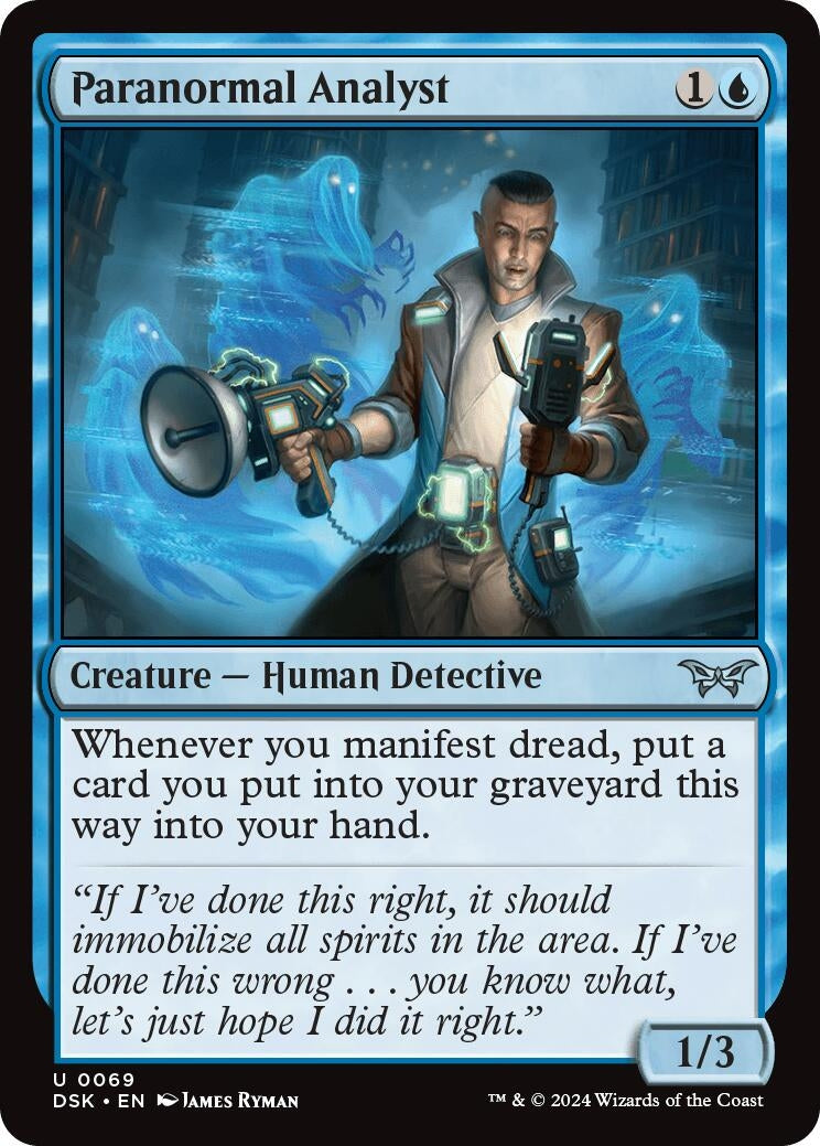 Image for Paranormal Analyst (69) [Duskmourn: House of Horror] - Magic: The Gathering