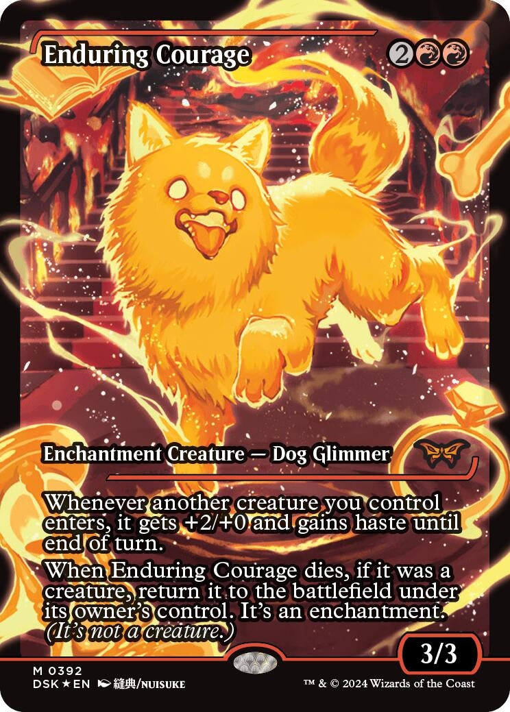 Image for Enduring Courage (Showcase) (392) [Duskmourn: House of Horror] - Magic: The Gathering