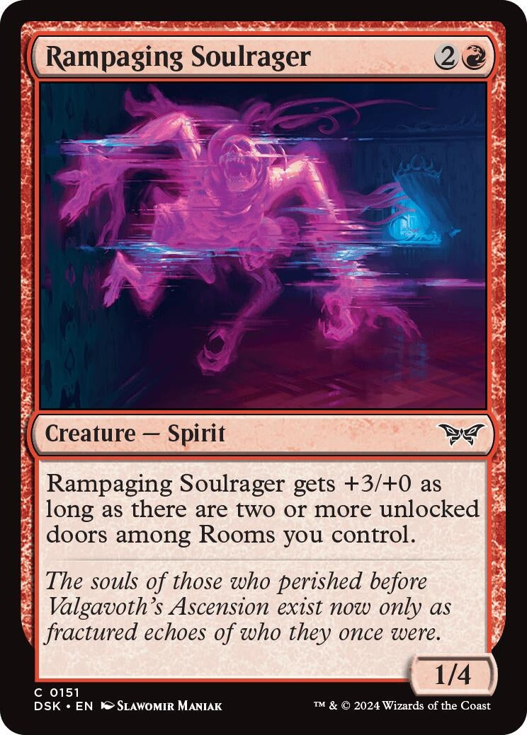 Image for Rampaging Soulrager (151) [Duskmourn: House of Horror] - Magic: The Gathering