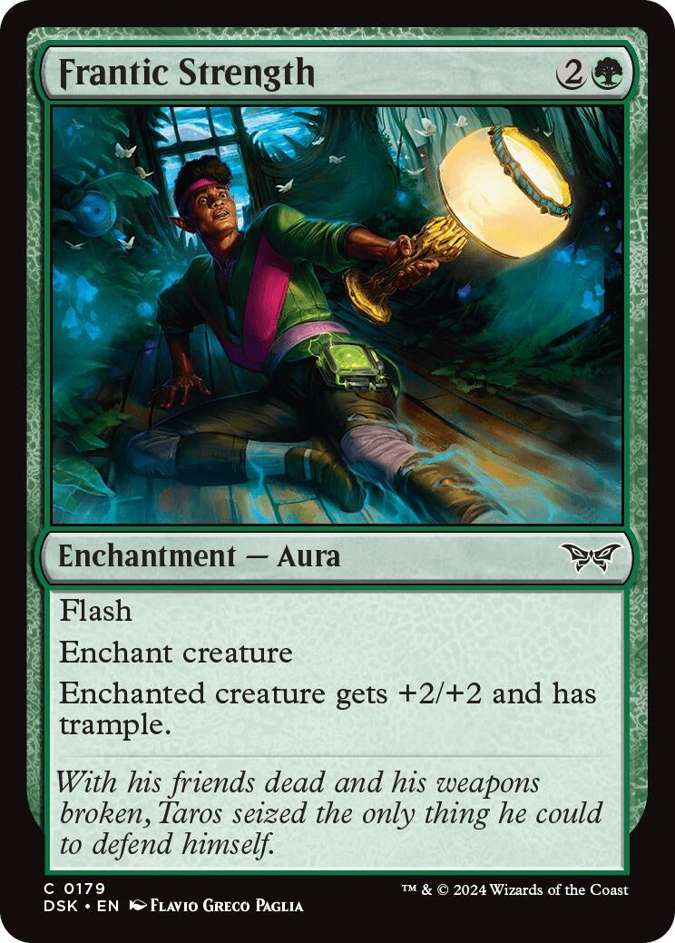 Image for Frantic Strength (179) [Duskmourn: House of Horror] - Magic: The Gathering