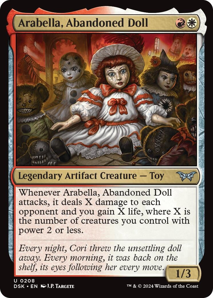 Image for Arabella, Abandoned Doll (208) [Duskmourn: House of Horror] - Magic: The Gathering