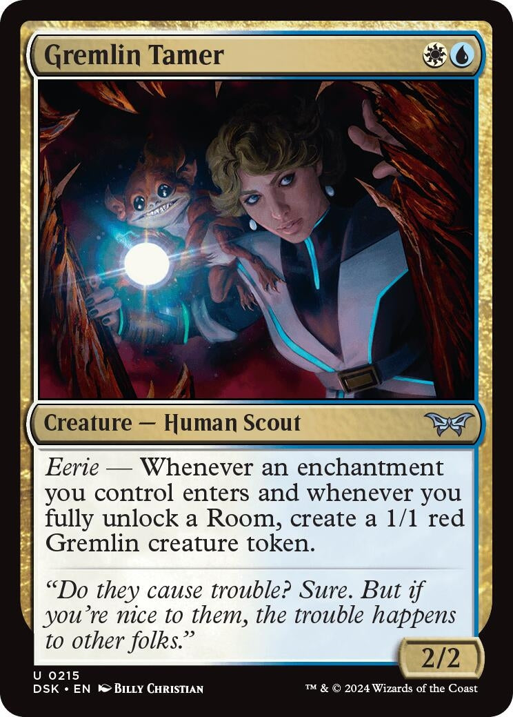 Image for Gremlin Tamer (215) [Duskmourn: House of Horror] - Magic: The Gathering