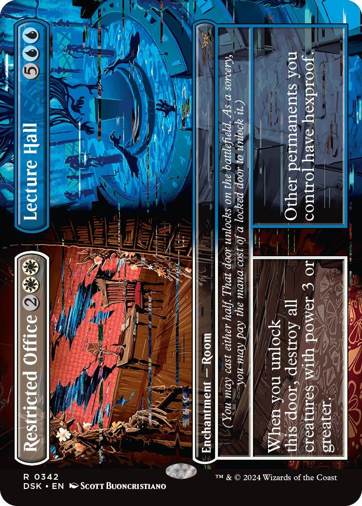 Image for Restricted Office // Lecture Hall (Borderless) (342) [Duskmourn: House of Horror] - Magic: The Gathering
