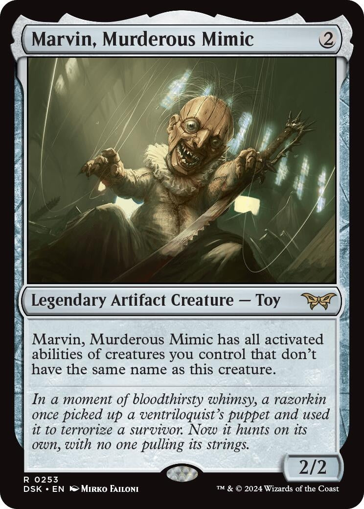 Image for Marvin, Murderous Mimic (253) [Duskmourn: House of Horror] - Magic: The Gathering