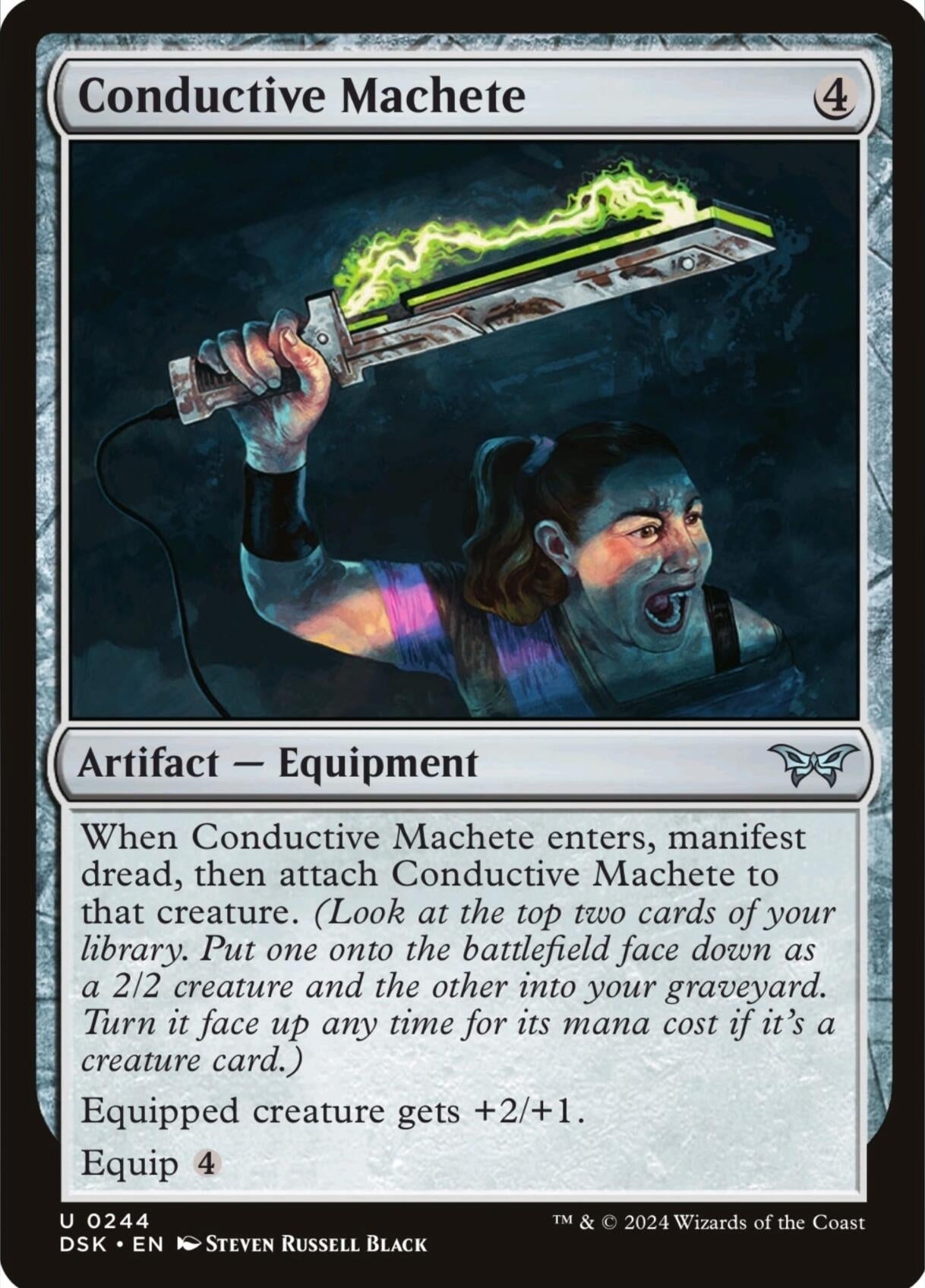 Image for Conductive Machete (244) [Duskmourn: House of Horror] - Magic: The Gathering