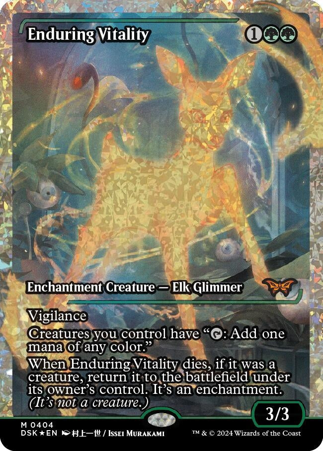 Image for Enduring Vitality (Showcase) (Fracture Foil) (404) [Duskmourn: House of Horror] - Magic: The Gathering