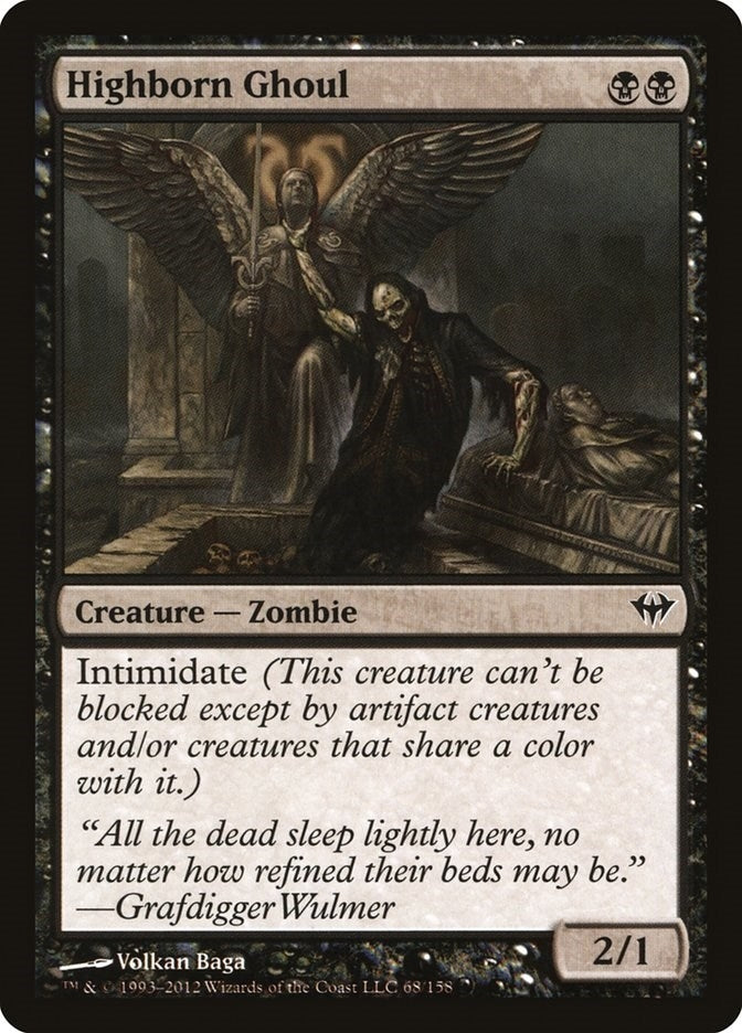 Image for Highborn Ghoul (68) [Dark Ascension] - Magic: The Gathering