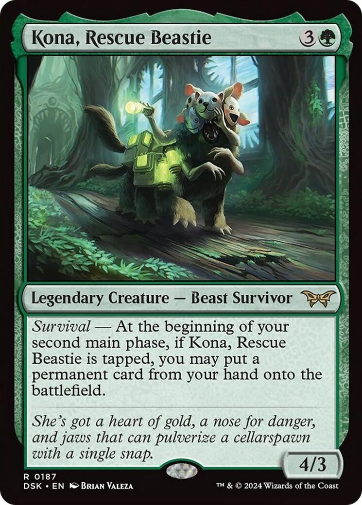 Image for Kona, Rescue Beastie (0187) (187) [Duskmourn: House of Horror] - Magic: The Gathering