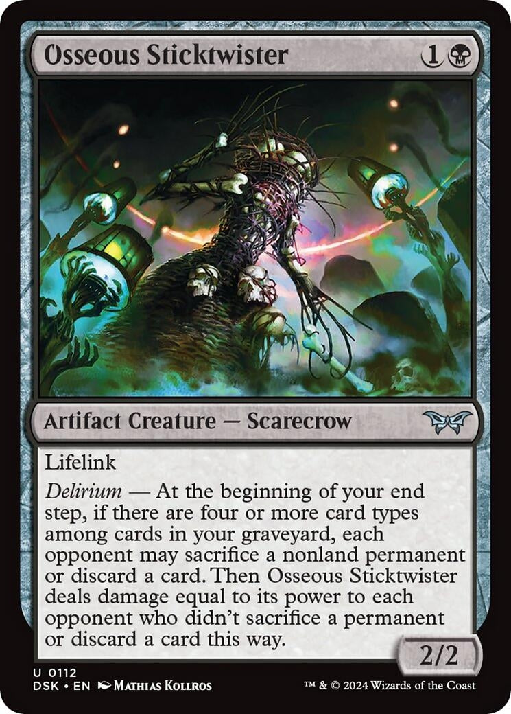 Image for Osseous Sticktwister (112) [Duskmourn: House of Horror] - Magic: The Gathering