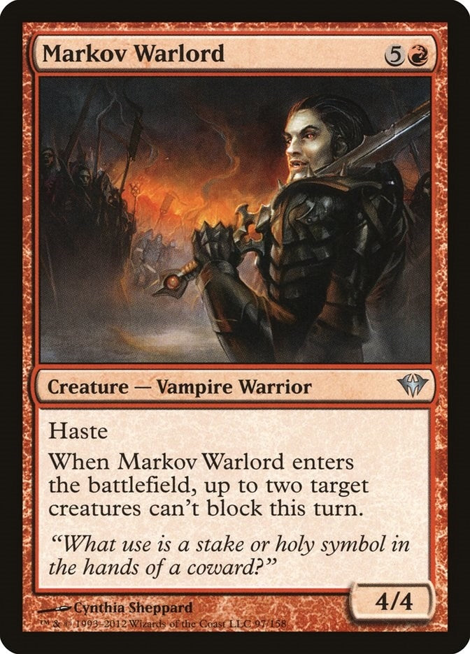Image for Markov Warlord (97) [Dark Ascension] - Magic: The Gathering