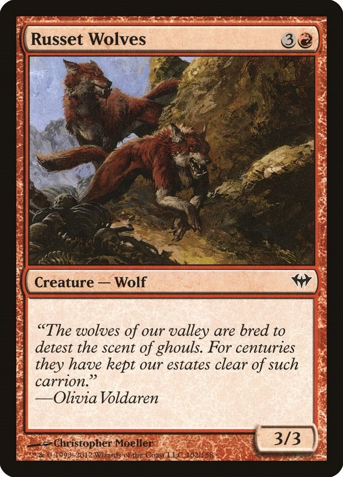 Image for Russet Wolves (102) [Dark Ascension] - Magic: The Gathering