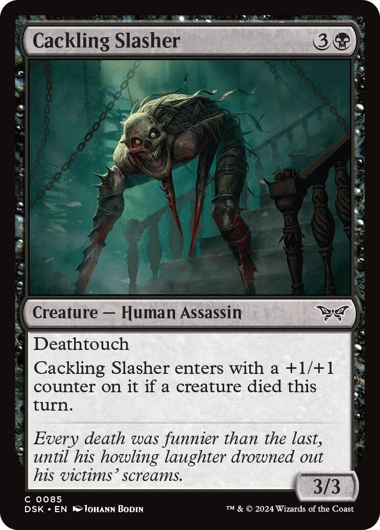 Image for Cackling Slasher (85) [Duskmourn: House of Horror] - Magic: The Gathering