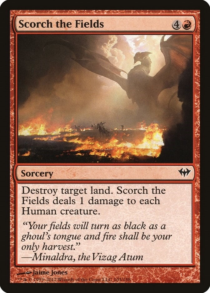 Image for Scorch the Fields (103) [Dark Ascension] - Magic: The Gathering