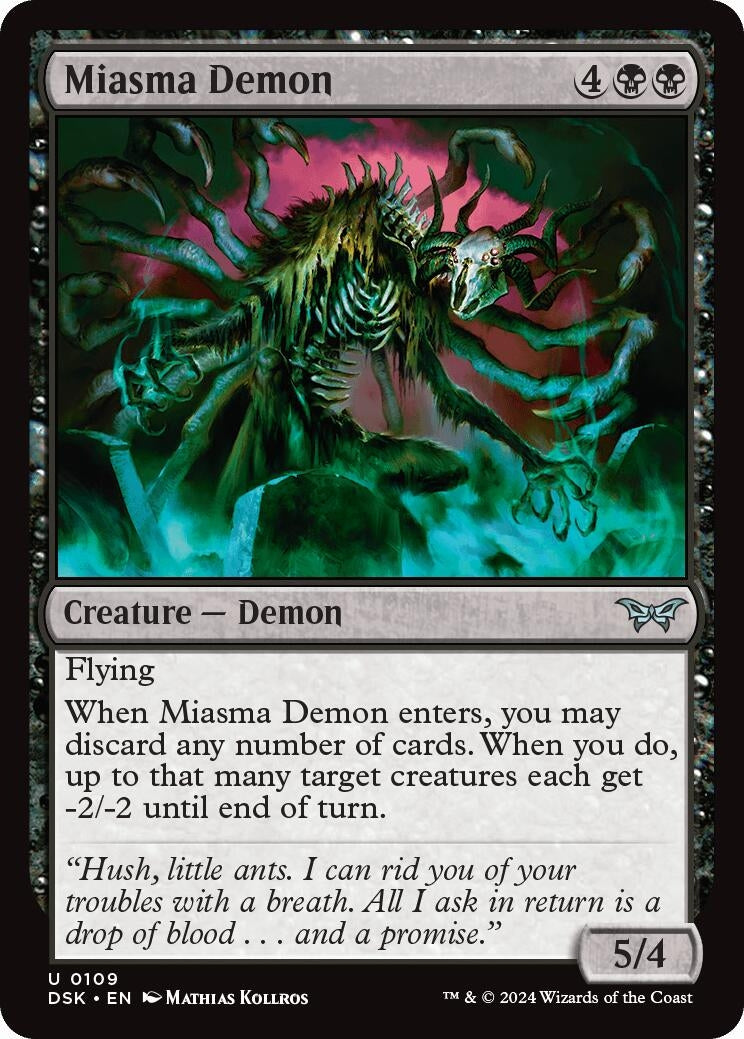 Image for Miasma Demon (109) [Duskmourn: House of Horror] - Magic: The Gathering