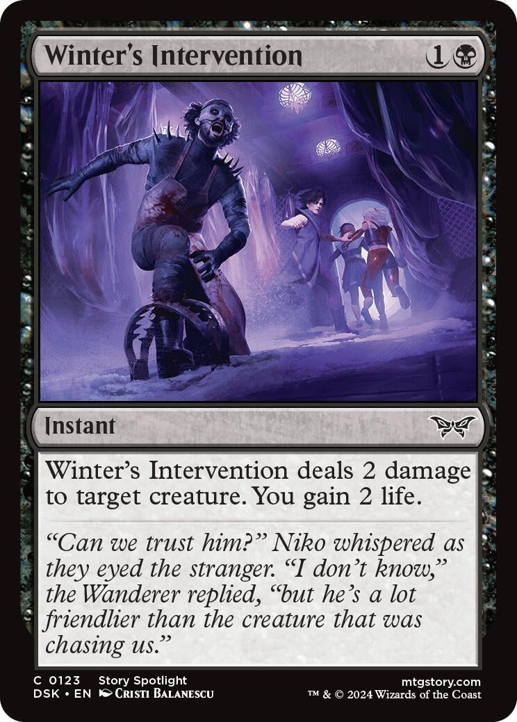 Image for Winter's Intervention (123) [Duskmourn: House of Horror] - Magic: The Gathering