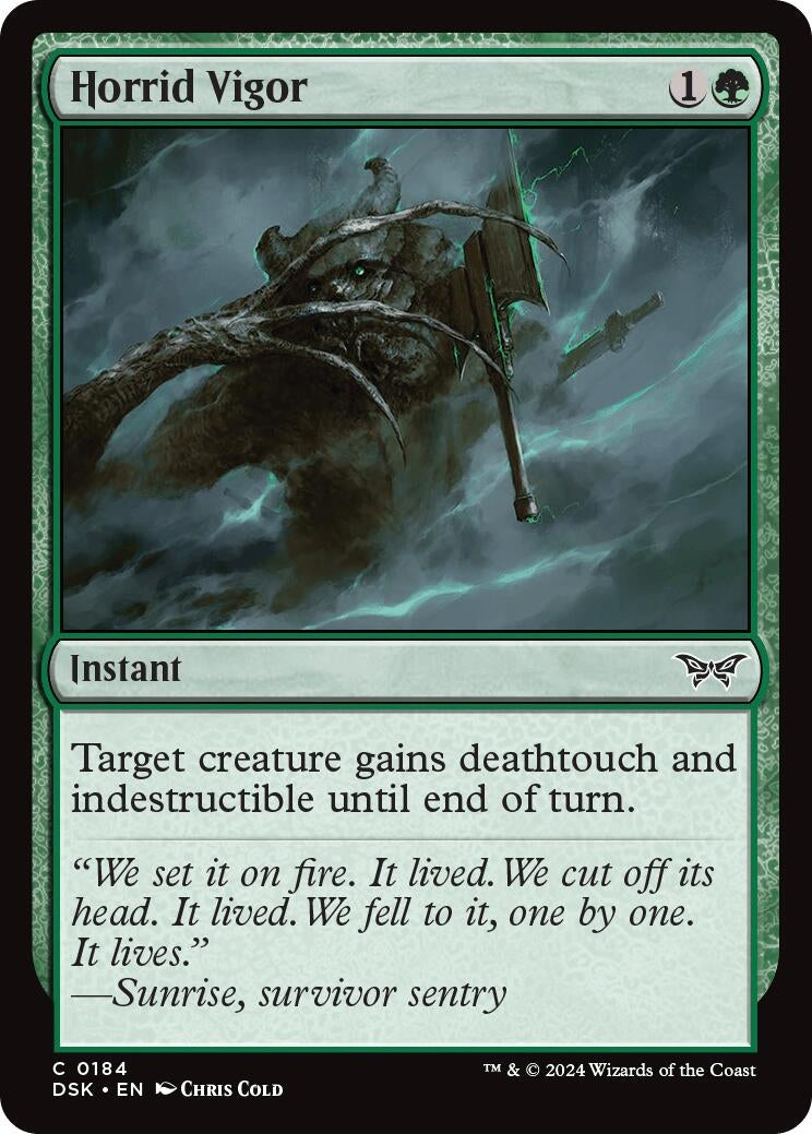 Image for Horrid Vigor (184) [Duskmourn: House of Horror] - Magic: The Gathering