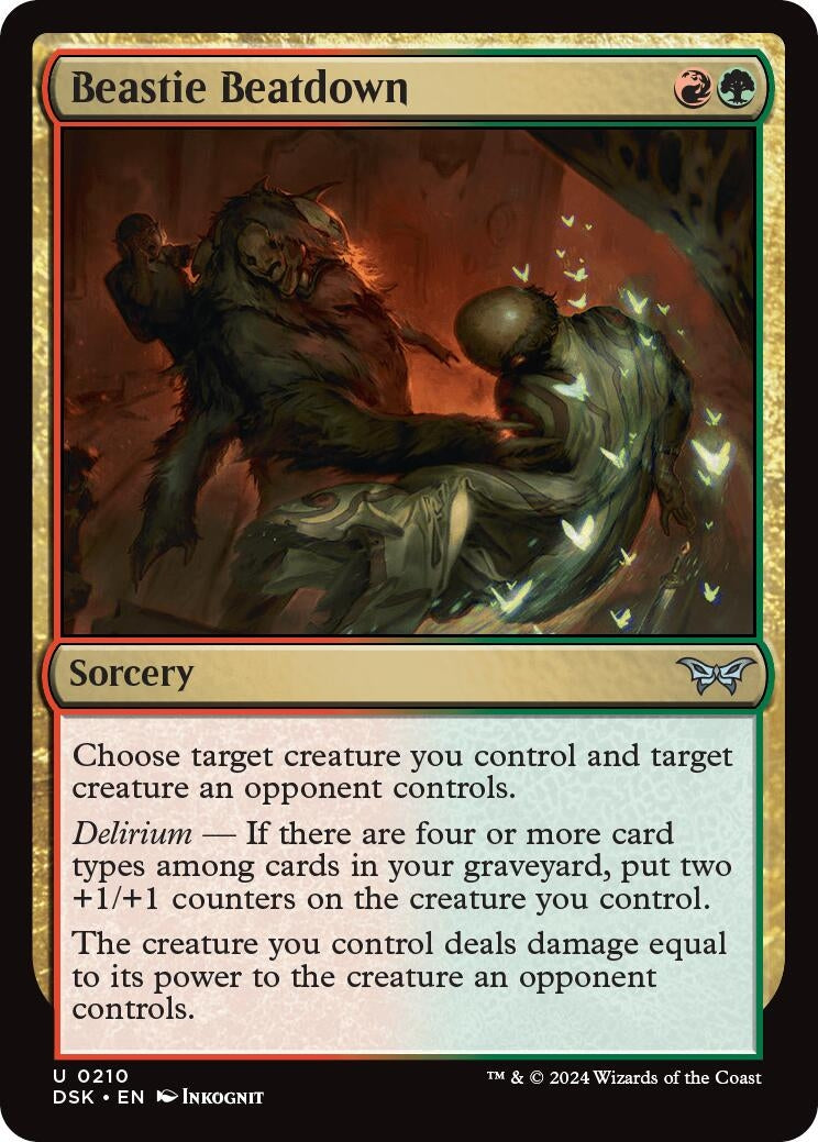 Image for Beastie Beatdown (210) [Duskmourn: House of Horror] - Magic: The Gathering