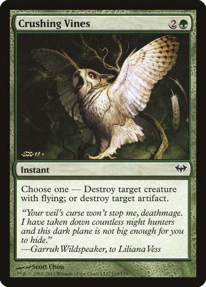 Image for Crushing Vines (110) [Dark Ascension] - Magic: The Gathering