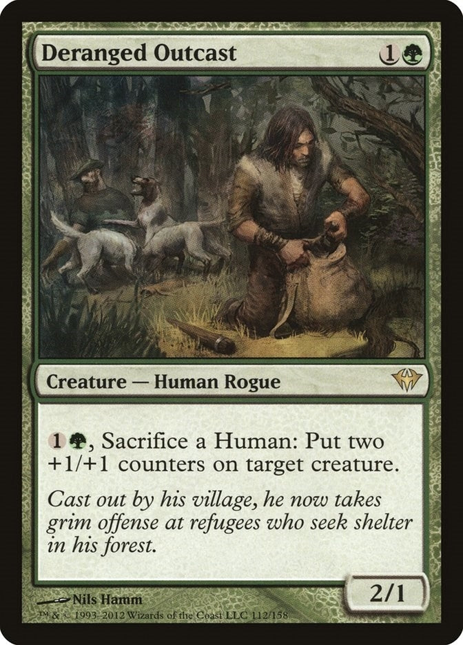 Image for Deranged Outcast (112) [Dark Ascension] - Magic: The Gathering
