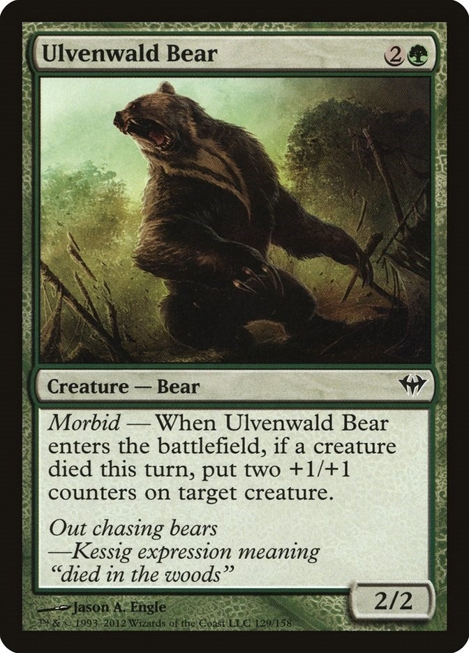 Image for Ulvenwald Bear (129) [Dark Ascension] - Magic: The Gathering