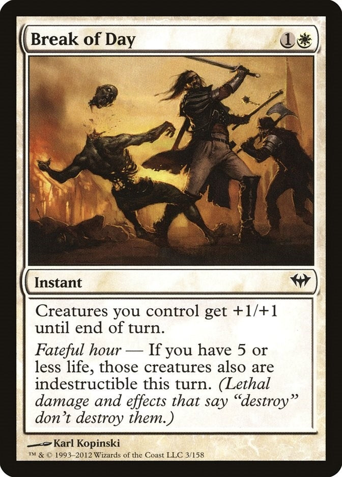Image for Break of Day (3) [Dark Ascension] - Magic: The Gathering