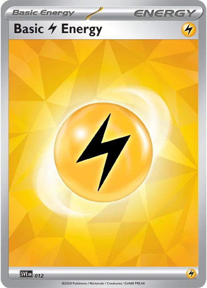 Image for Basic Lightning Energy - 012 (012) [SVE: Scarlet & Violet Energies] - Pokemon