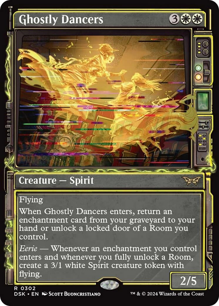 Ghostly Dancers (Showcase) (302) [Duskmourn: House of Horror]