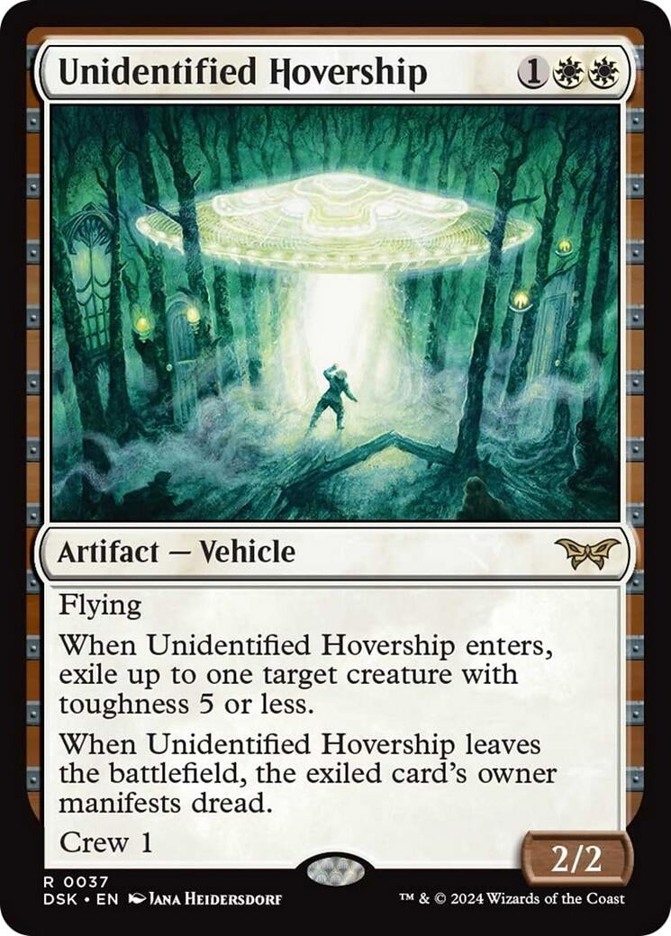 Image for Unidentified Hovership (37) [Duskmourn: House of Horror] - Magic: The Gathering
