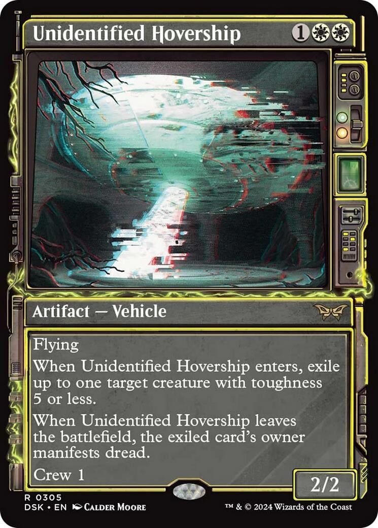 Image for Unidentified Hovership (Showcase) (305) [Duskmourn: House of Horror] - Magic: The Gathering