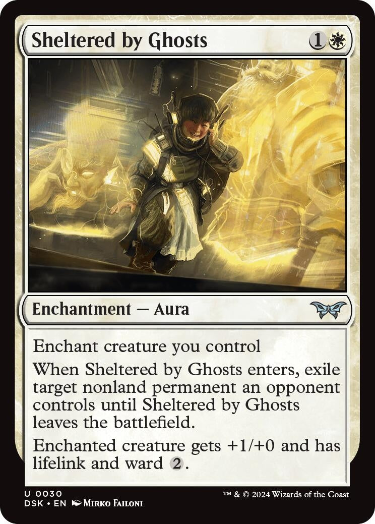 Image for Sheltered by Ghosts (30) [Duskmourn: House of Horror] - Magic: The Gathering