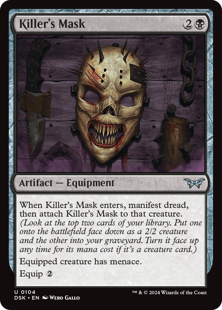 Image for Killer's Mask (104) [Duskmourn: House of Horror] - Magic: The Gathering