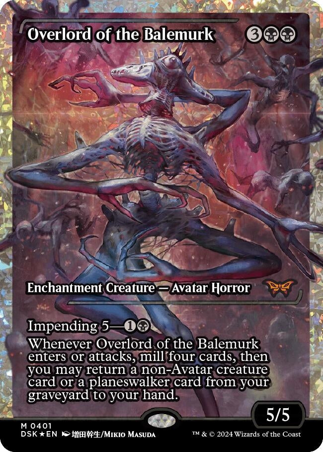 Image for Overlord of the Balemurk (Showcase) (Fracture Foil) (401) [Duskmourn: House of Horror] - Magic: The Gathering