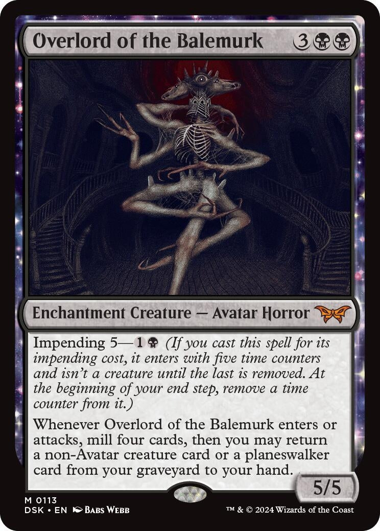 Image for Overlord of the Balemurk (113) [Duskmourn: House of Horror] - Magic: The Gathering