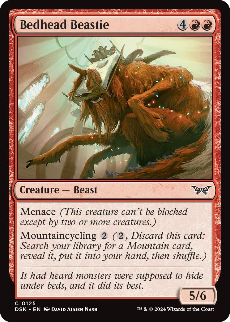 Image for Bedhead Beastie (125) [Duskmourn: House of Horror] - Magic: The Gathering