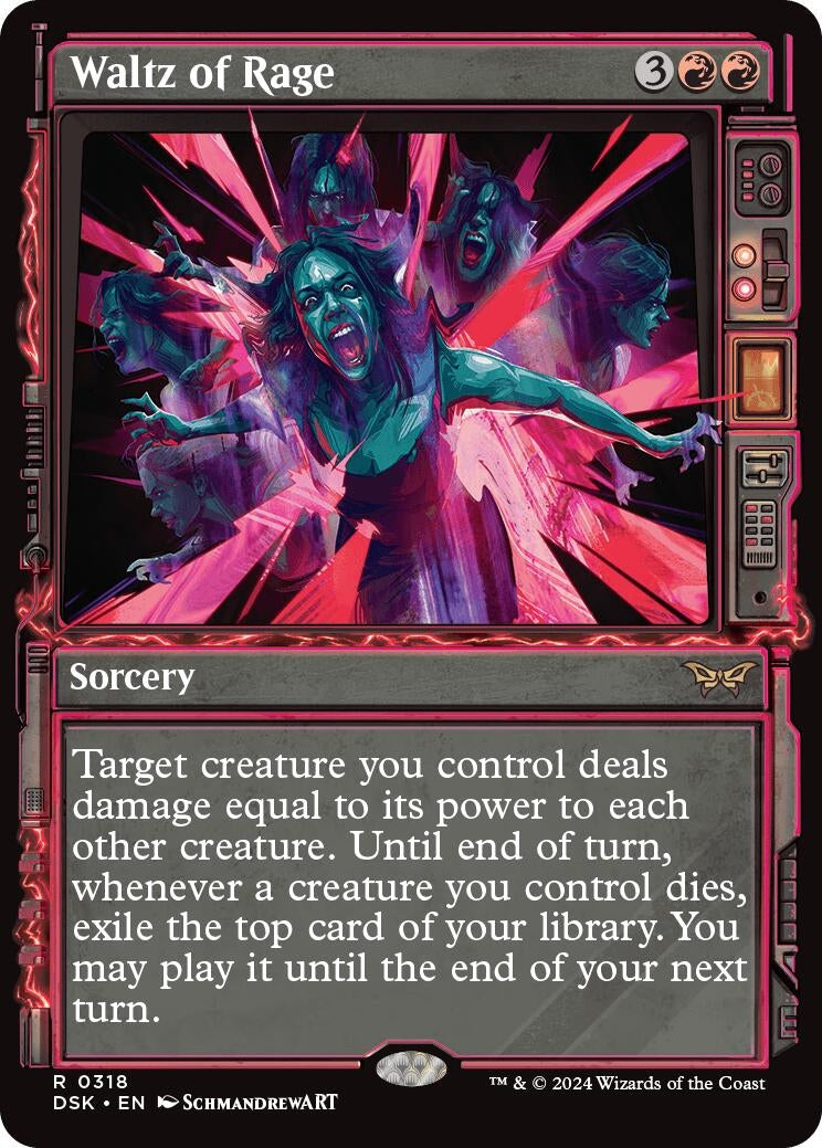 Image for Waltz of Rage (Showcase) (318) [Duskmourn: House of Horror] - Magic: The Gathering