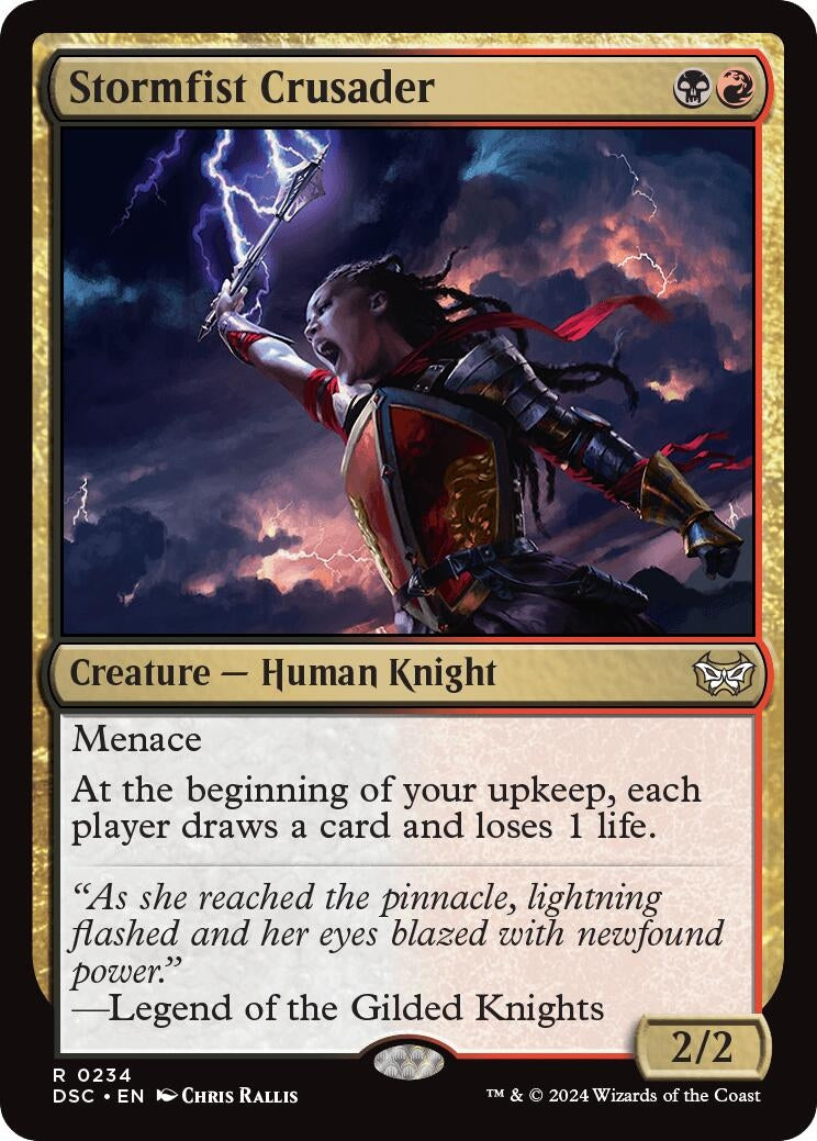 Image for Stormfist Crusader (234) [Duskmourn: House of Horror] - Magic: The Gathering