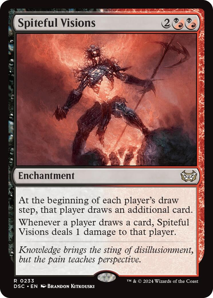 Image for Spiteful Visions (233) [Duskmourn: House of Horror] - Magic: The Gathering