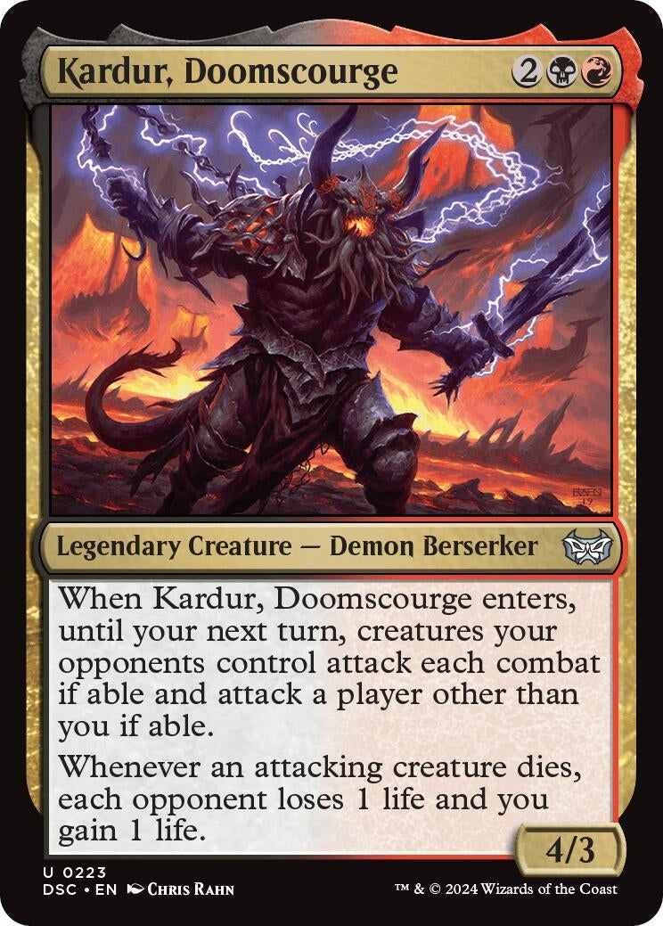 Image for Kardur, Doomscourge (223) [Duskmourn: House of Horror] - Magic: The Gathering