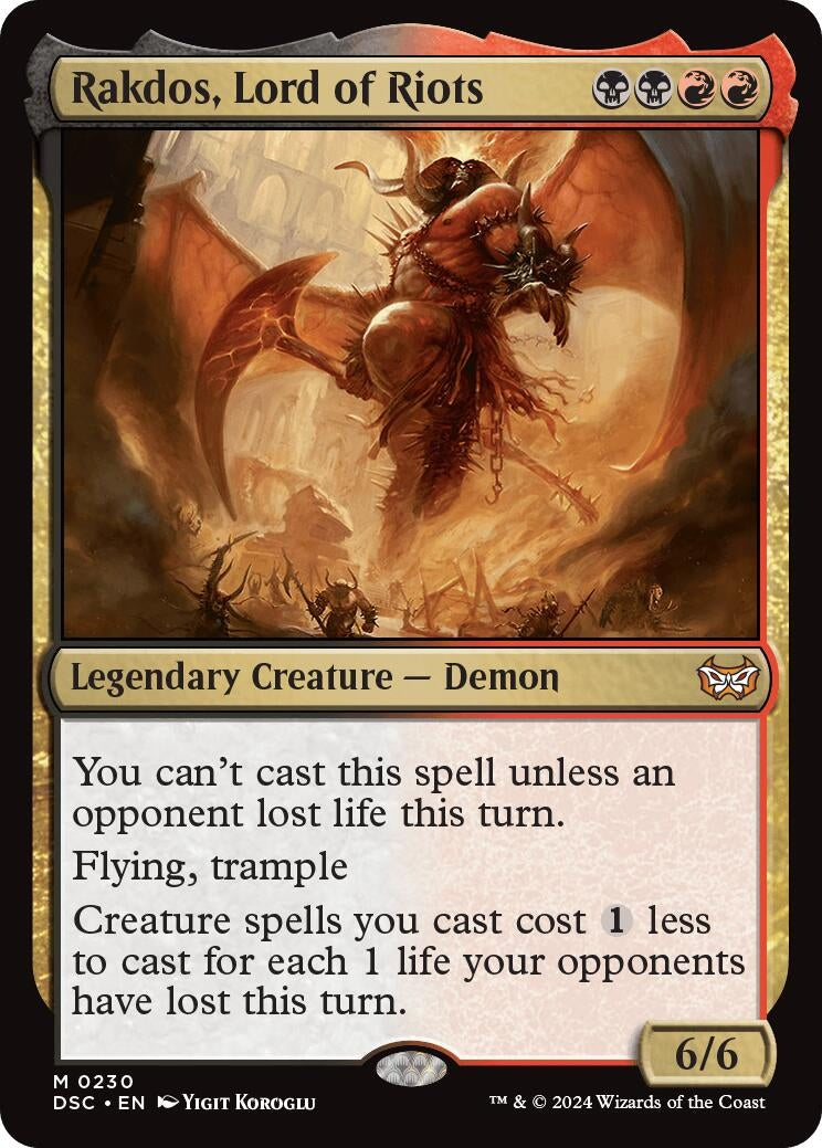 Image for Rakdos, Lord of Riots (230) [Duskmourn: House of Horror] - Magic: The Gathering