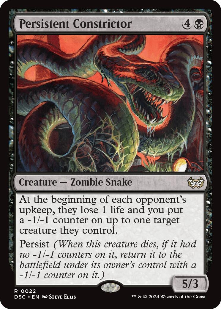 Image for Persistent Constrictor (22) [Duskmourn: House of Horror] - Magic: The Gathering