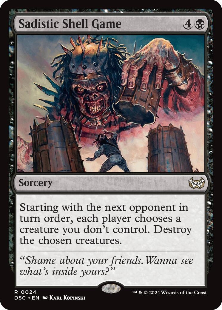 Image for Sadistic Shell Game (24) [Duskmourn: House of Horror] - Magic: The Gathering