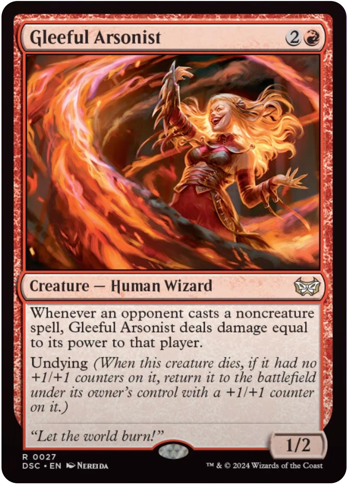 Image for Gleeful Arsonist (27) [Duskmourn: House of Horror] - Magic: The Gathering