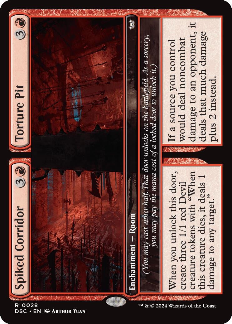 Image for Spiked Corridor // Torture Pit (28) [Duskmourn: House of Horror] - Magic: The Gathering