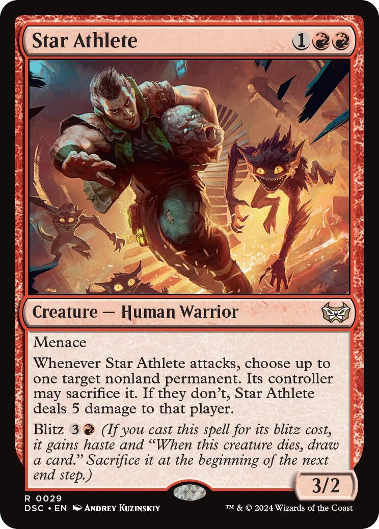 Image for Star Athlete (29) [Duskmourn: House of Horror] - Magic: The Gathering