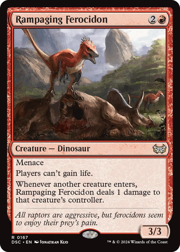 Image for Rampaging Ferocidon (167) [Duskmourn: House of Horror] - Magic: The Gathering