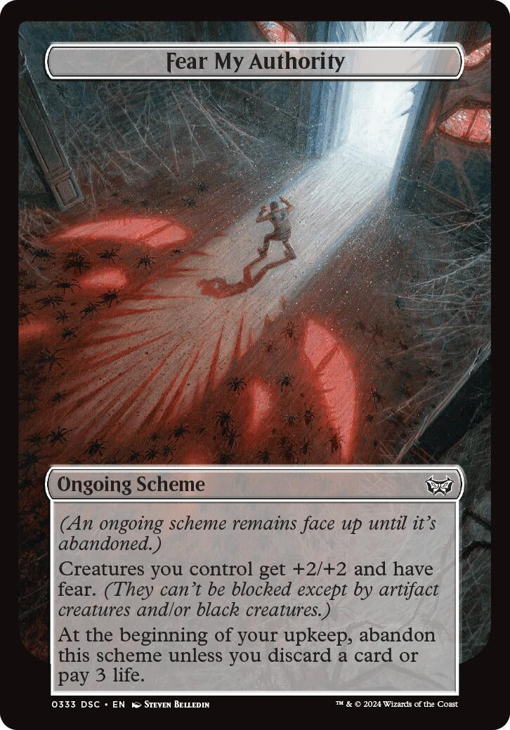Image for Fear My Authority (Full Art) (333) [Duskmourn] - Magic: The Gathering