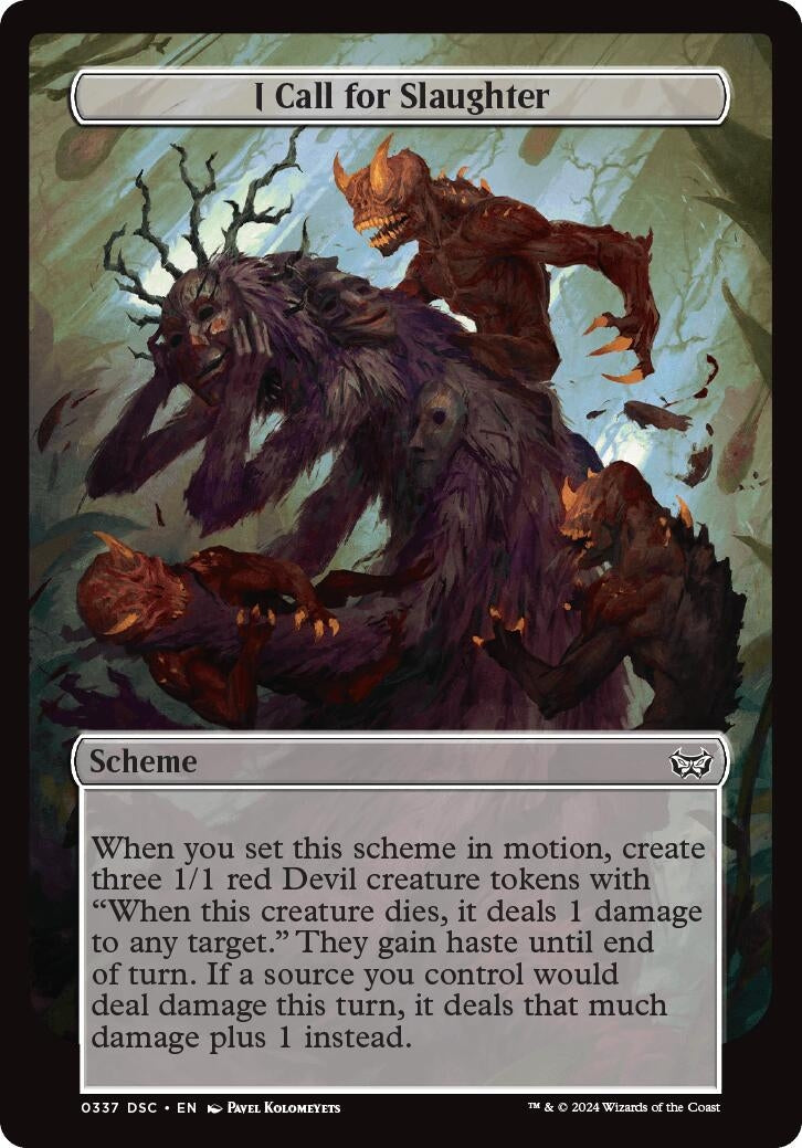 Image for I Call for Slaughter (Full Art) (337) [Duskmourn] - Magic: The Gathering