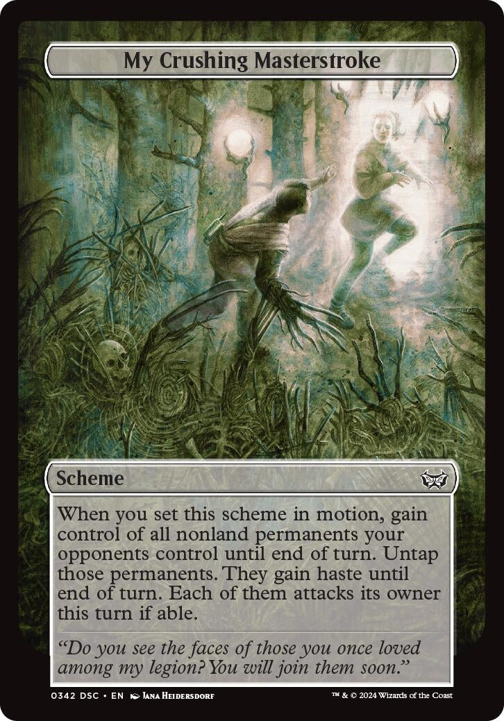 Image for My Crushing Masterstroke (Full Art) (342) [Duskmourn] - Magic: The Gathering